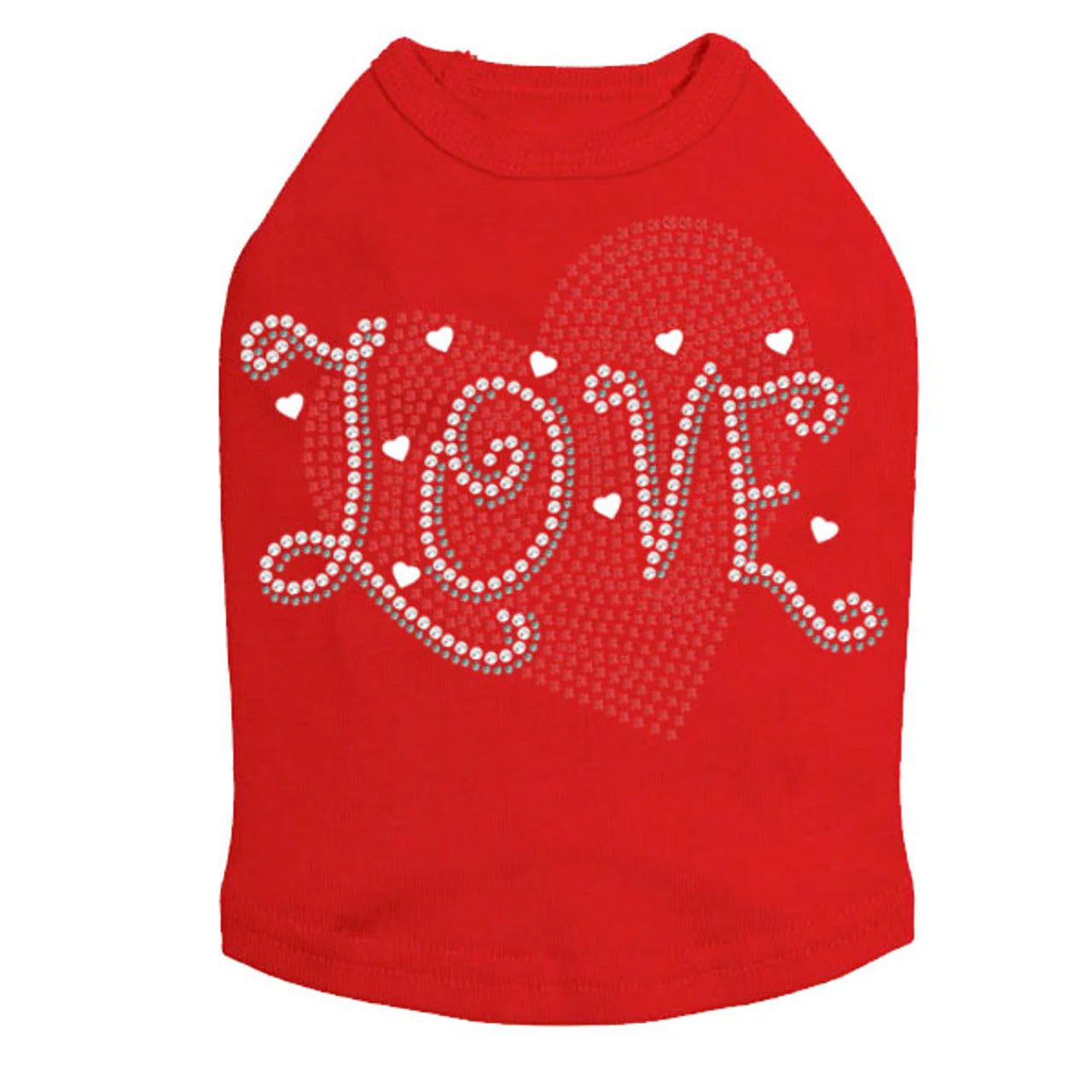 Love Red Heart - Dog Tank - Image 3