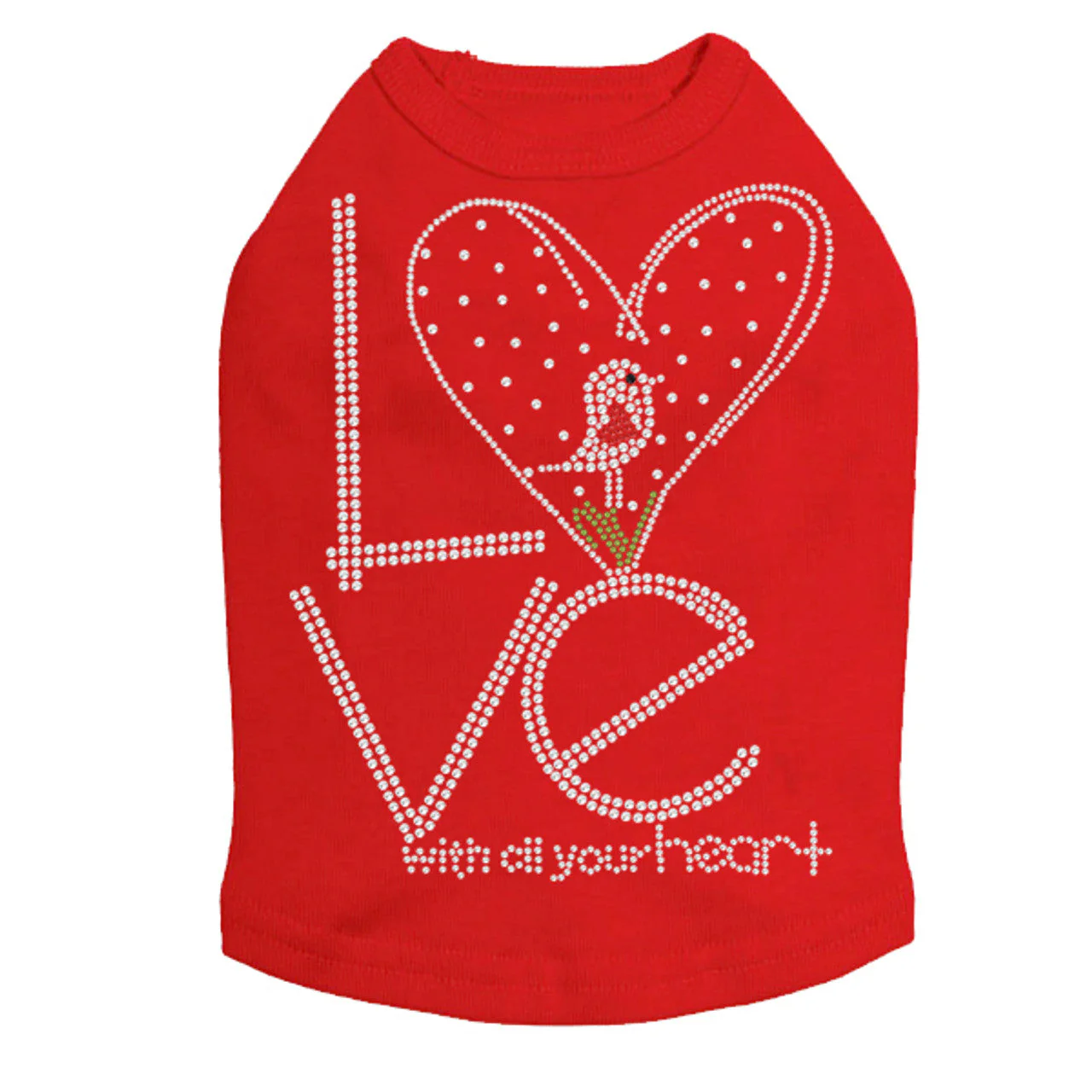 Love With All Your Heart Love Bird - Dog Tank - Image 8