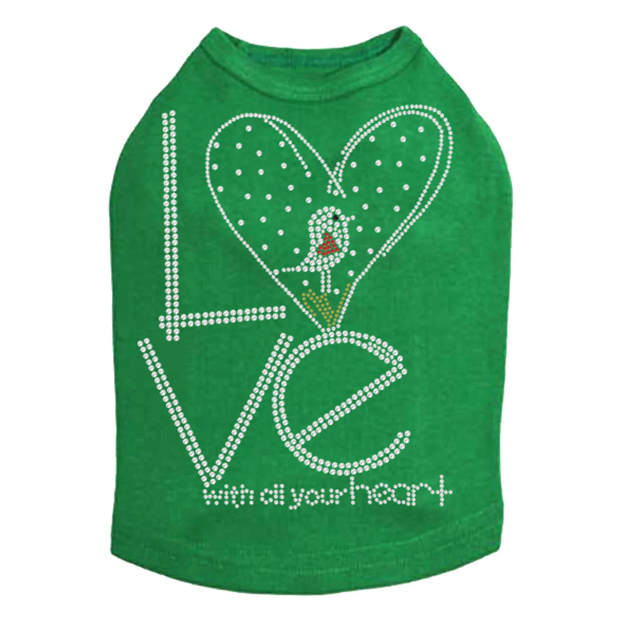 Love With All Your Heart Love Bird - Dog Tank - Image 9