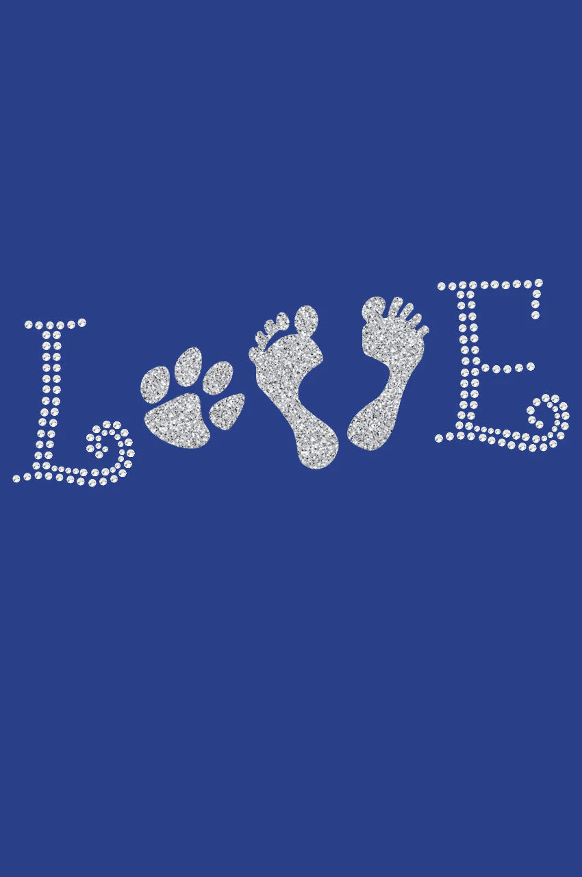 Love with Paw & Feet - Bandanna - Image 10
