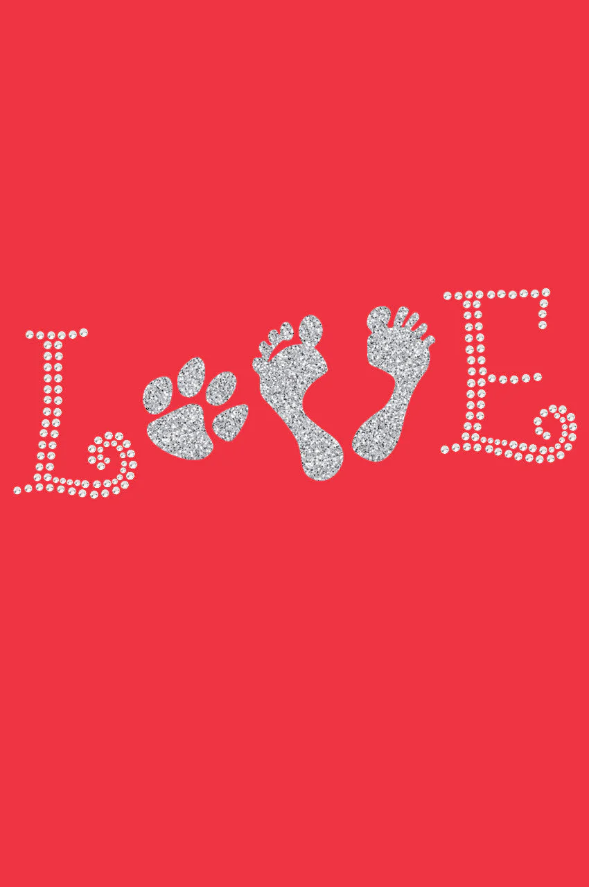 Love with Paw & Feet - Bandanna - Image 11