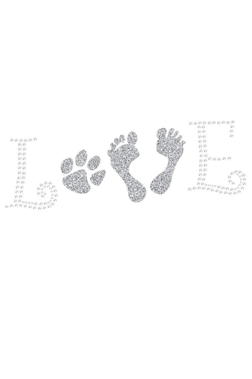 Love with Paw & Feet - Bandanna - Image 12