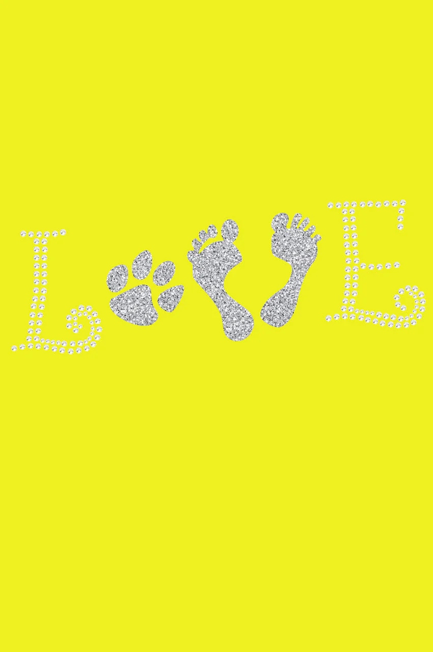 Love with Paw & Feet - Bandanna - Image 13