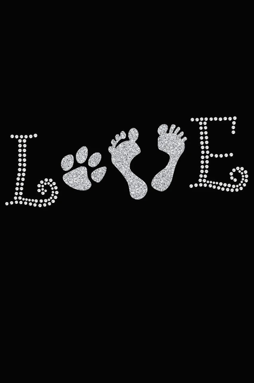 Love with Paw & Feet - Bandanna - Image 14