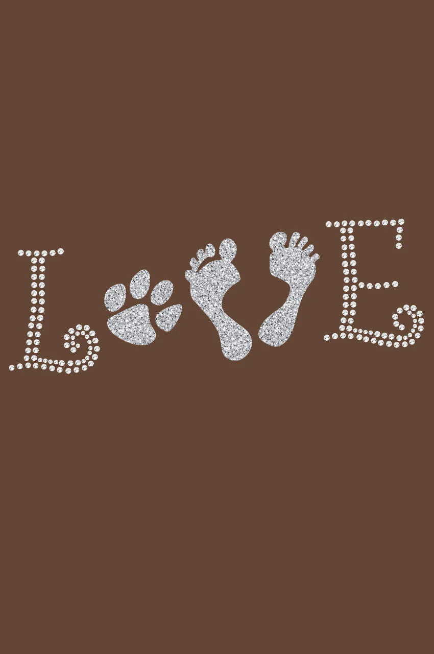 Love with Paw & Feet - Bandanna - Image 16
