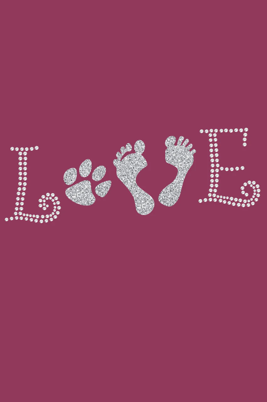Love with Paw & Feet - Bandanna - Image 17