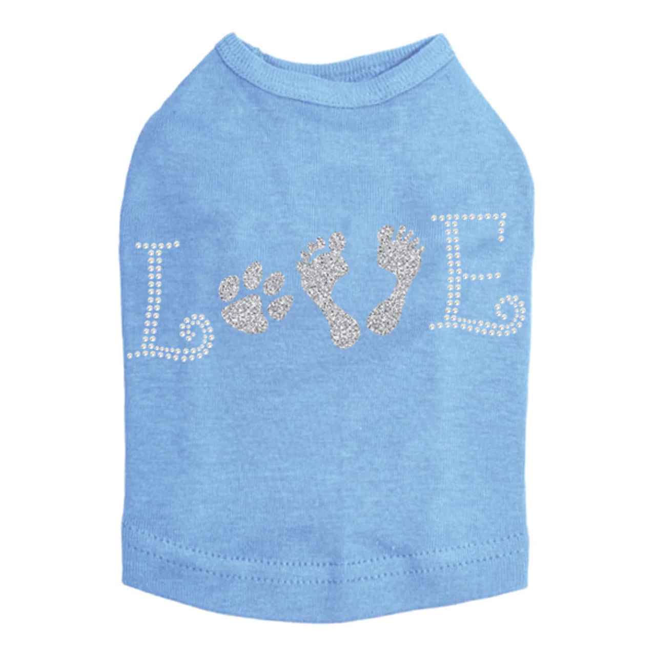 Love with Paw & Feet - Dog Tank - Image 4