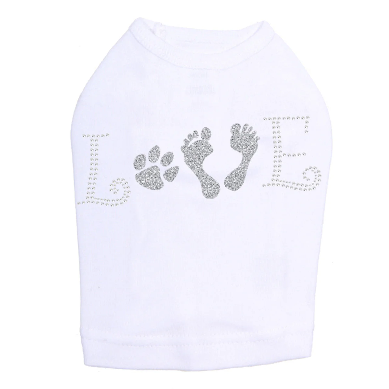 Love with Paw & Feet - Dog Tank - Image 7
