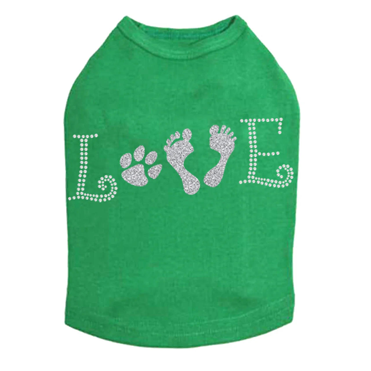 Love with Paw & Feet - Dog Tank - Image 9