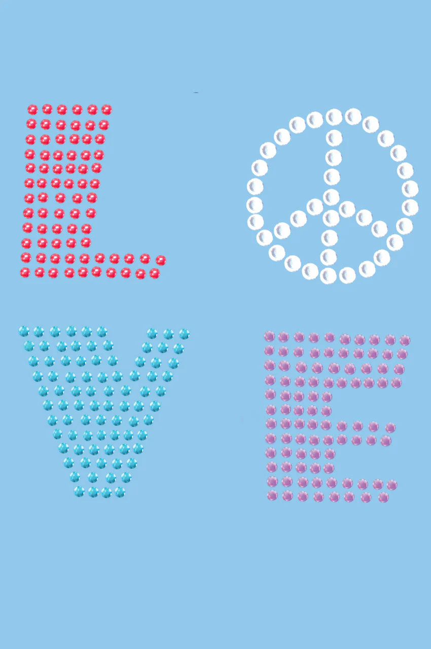 Love with Peace Sign - Bandanna - Image 17