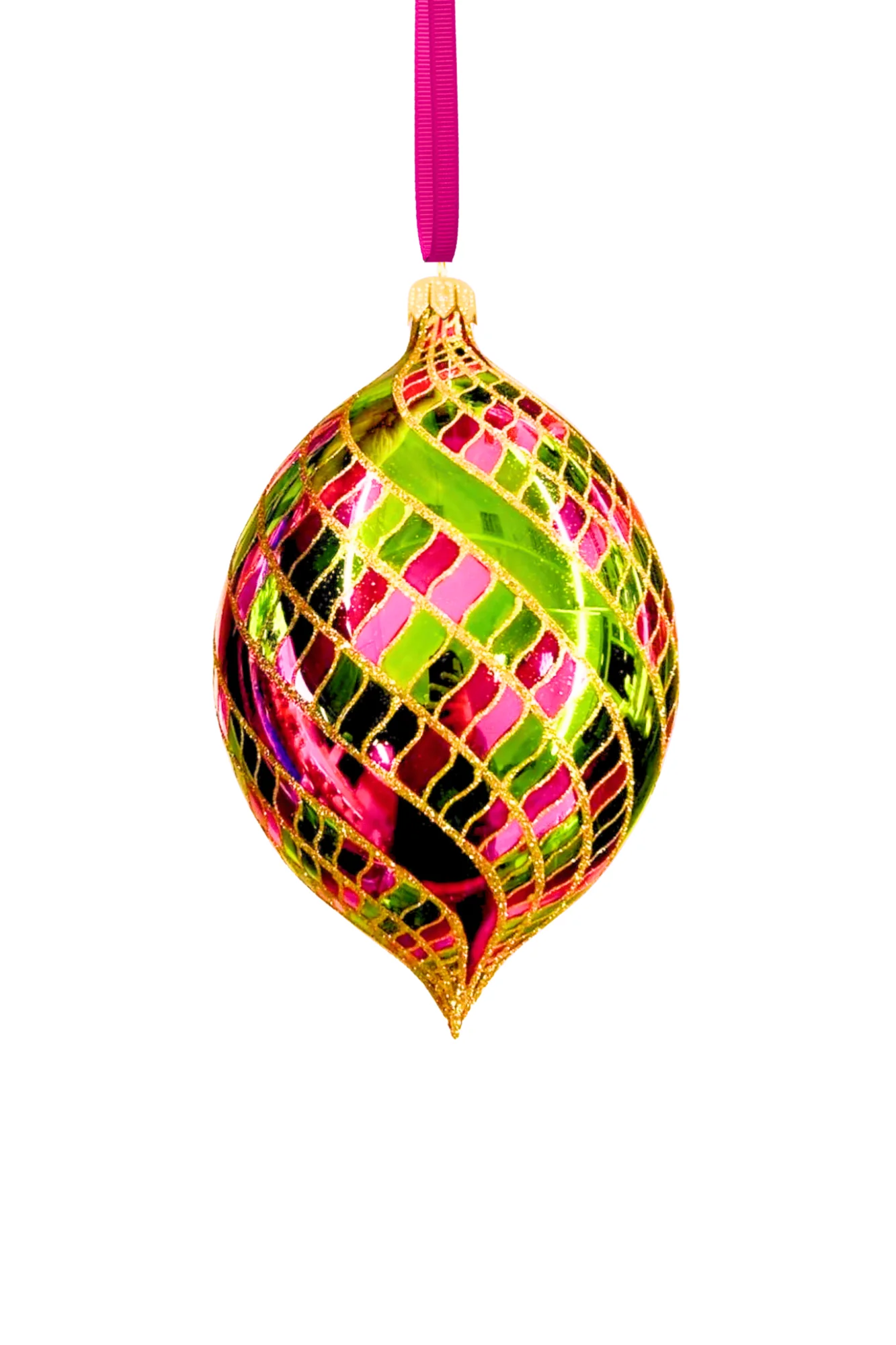 Luck Is A Lady Spinner Glass Ornament - Image 2