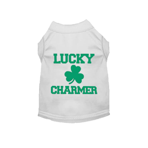 Lucky Charmer St. Patrick's Day Dog Tee - Image 2