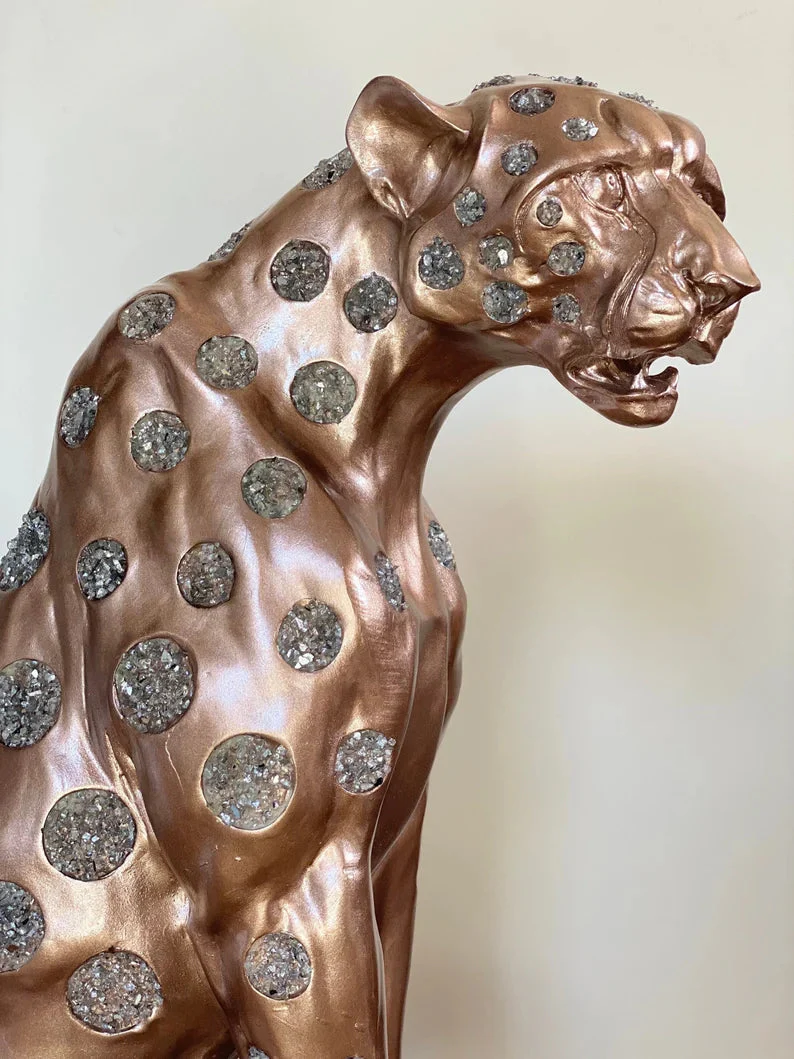 Luxury Large 26" Cheetah Statue - Image 2