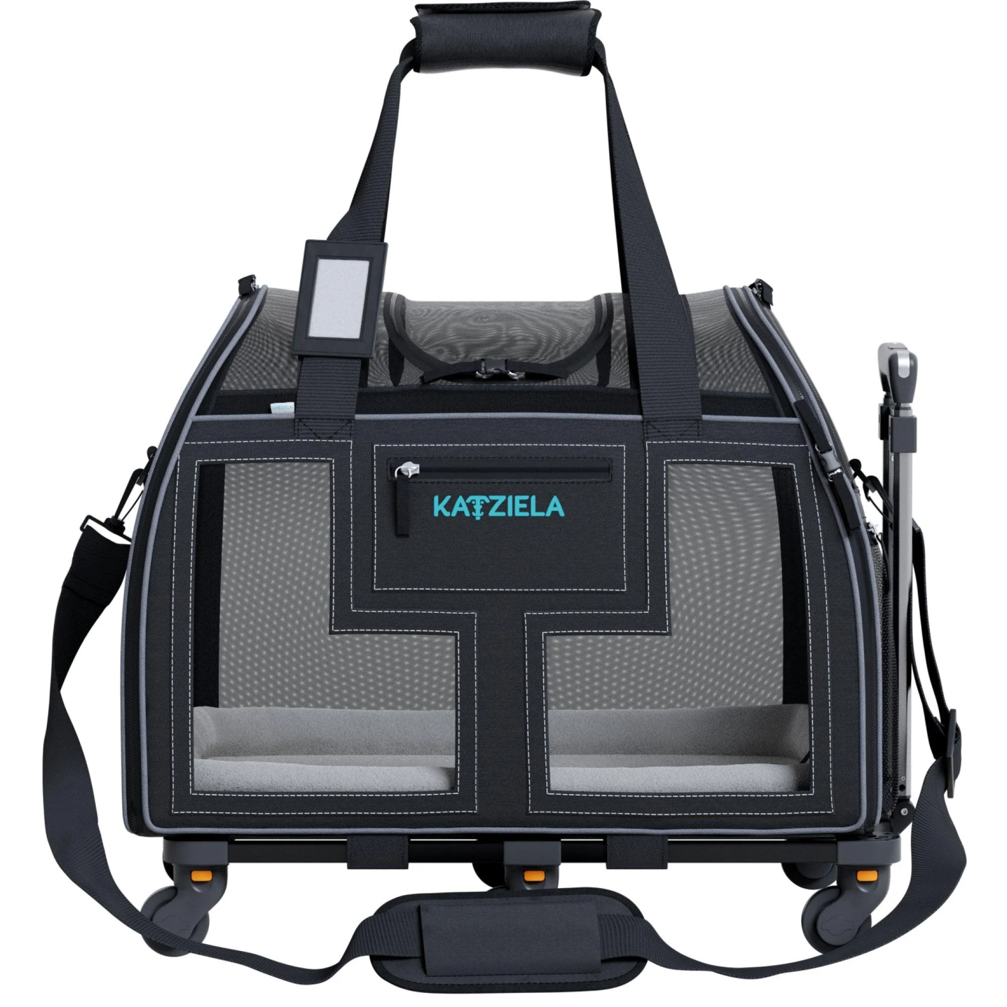 Luxury Lorry Pet Carrier with Removable Wheels and Telescopic Handle - Image 11