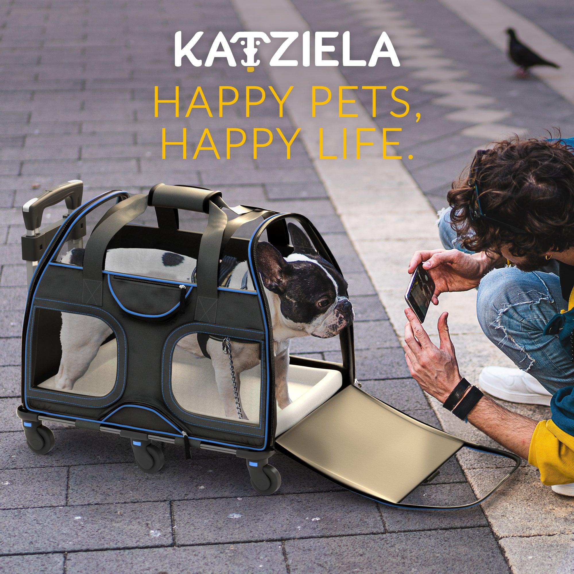 Luxury Rider Pet Carrier with Removable Wheels and Telescopic Handle - Image 36