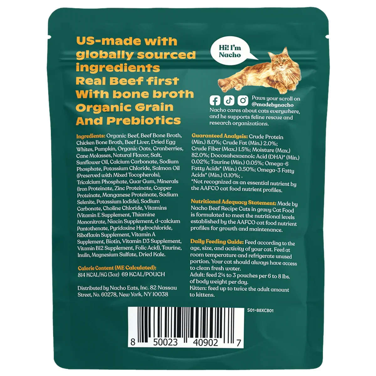 Made By Nacho Beef In Gravy Cuts Cat Food (3oz) - Image 2