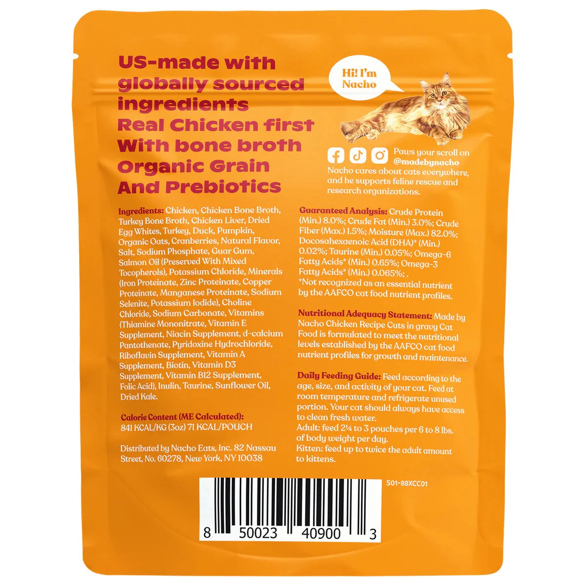 Made By Nacho Chicken In Gravy Cuts Cat Food (3oz) - Image 2