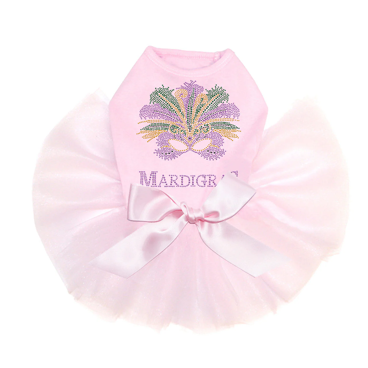 Madi Gras with Mask - Custom Tutu - Image 2