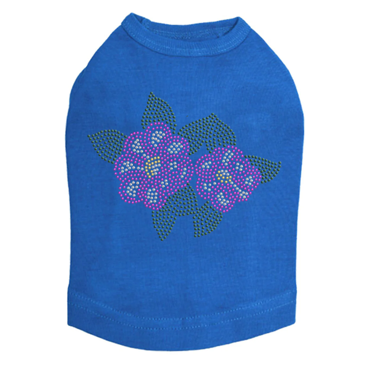 Magenta Flowers - Dog Tank - Image 10