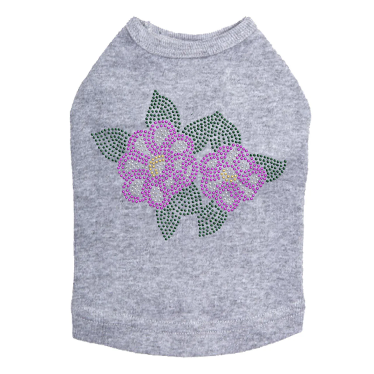 Magenta Flowers - Dog Tank - Image 12