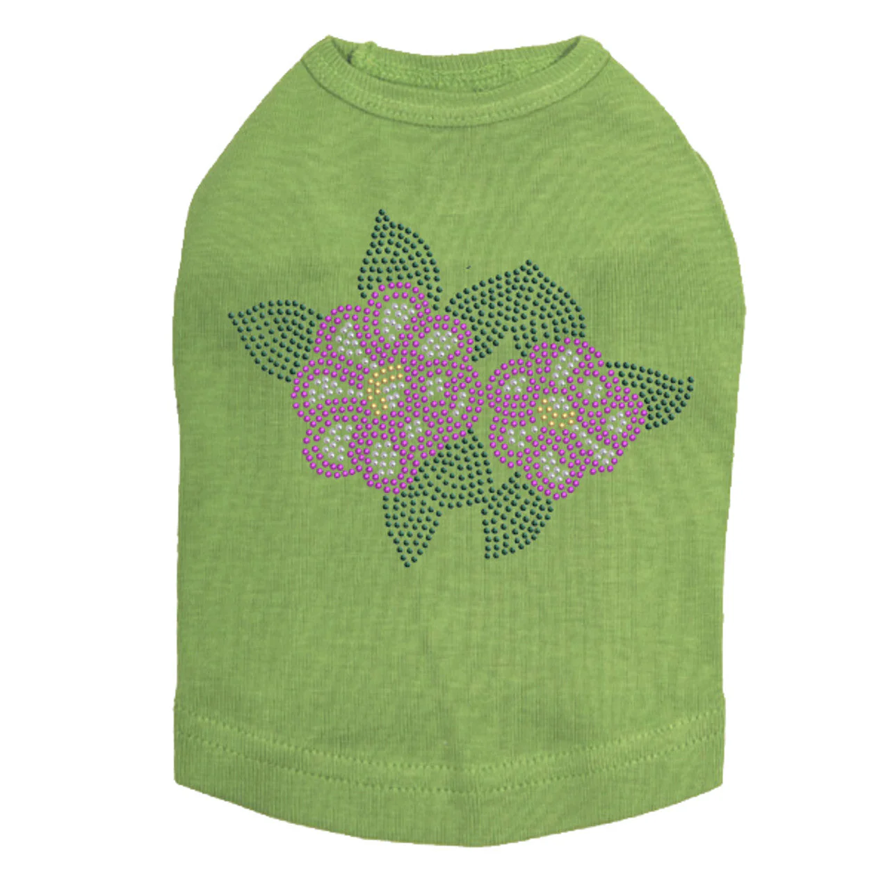 Magenta Flowers - Dog Tank - Image 14