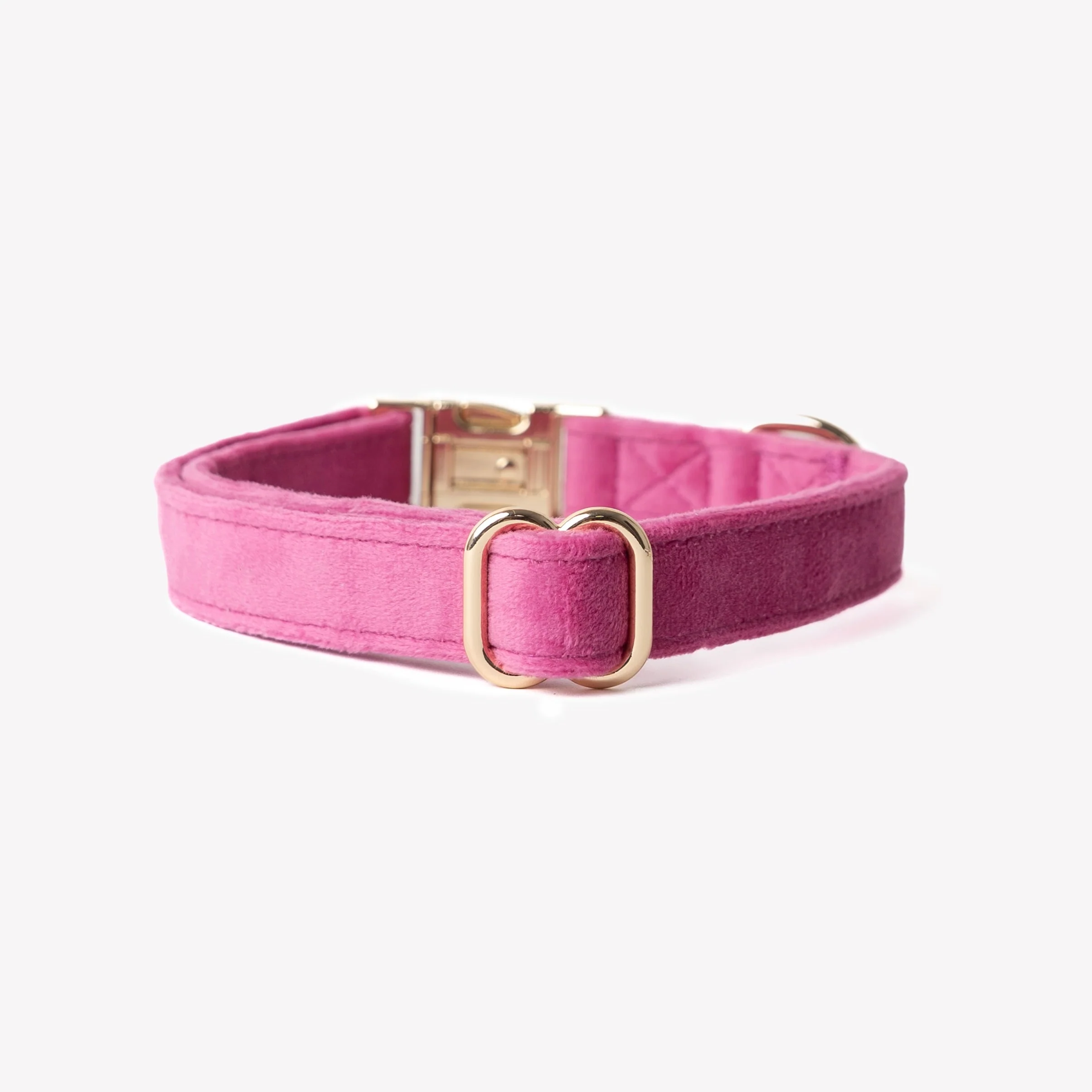 Magenta - Velvet Dog Collar - Image 2