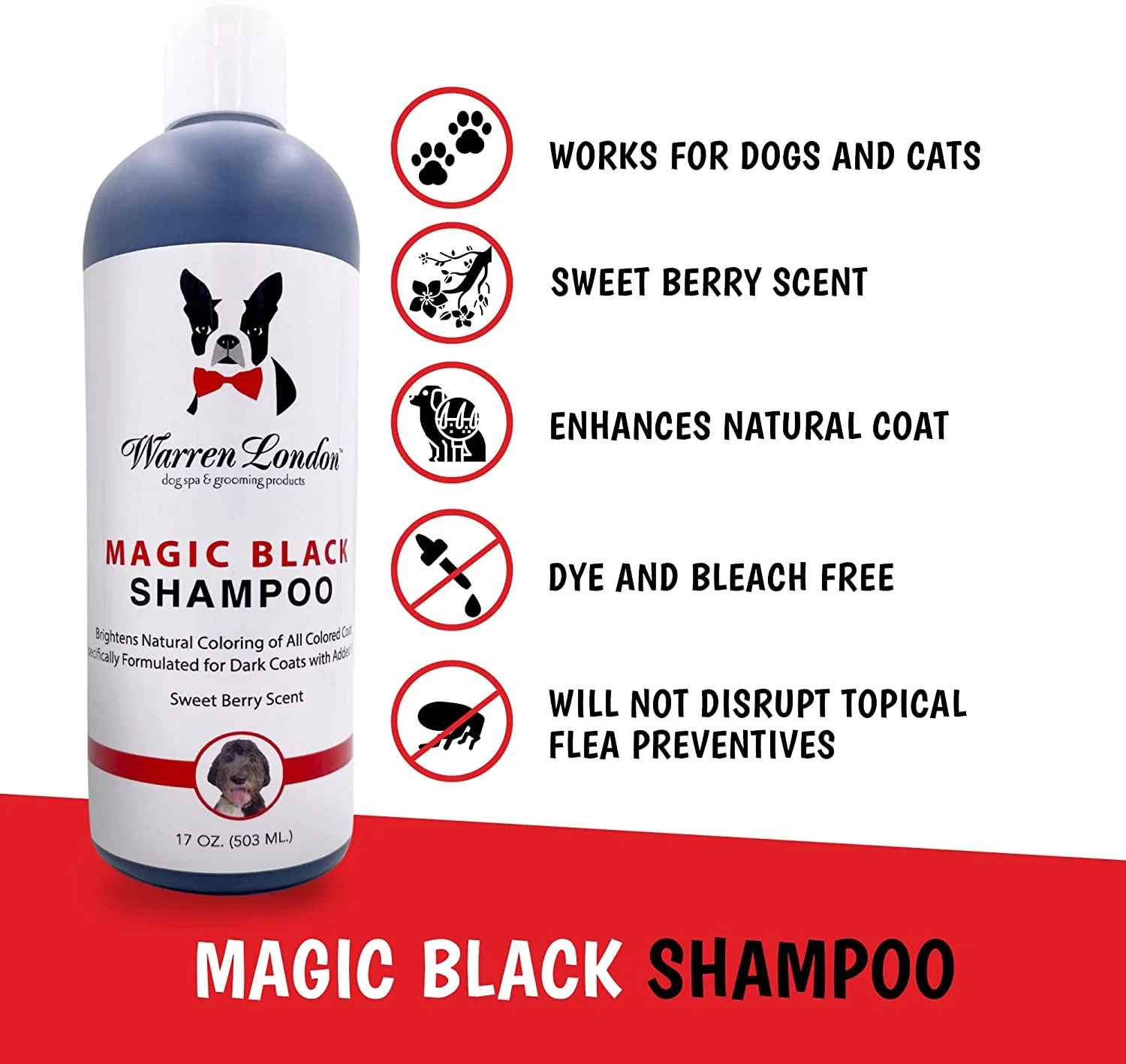 Magic Black Brightening Dog Shampoo - Image 8