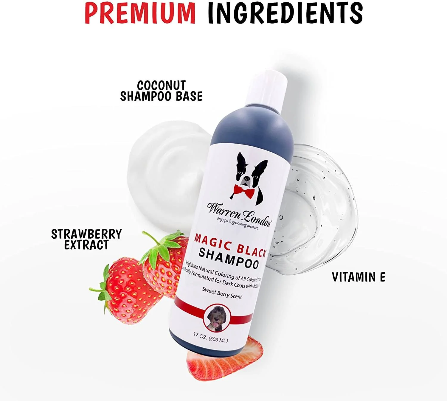 Magic Black Brightening Dog Shampoo - Professional Size - Image 3