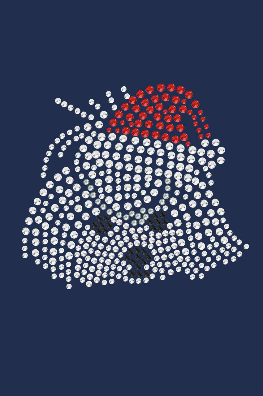 Maltese Face with Santa Hat - Bandana - Image 10