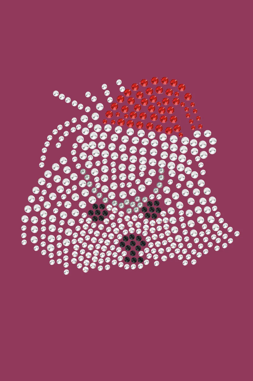 Maltese Face with Santa Hat - Bandana - Image 3
