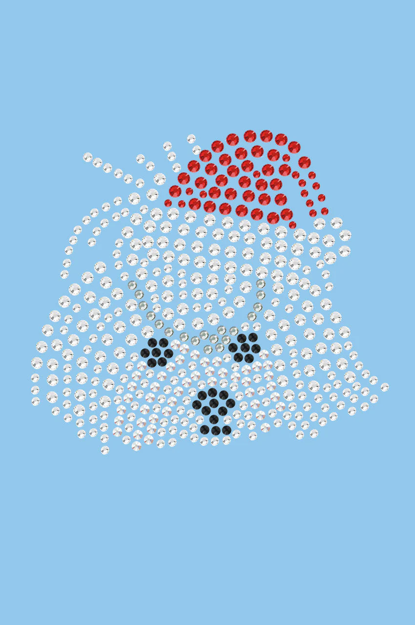 Maltese Face with Santa Hat - Bandana - Image 5