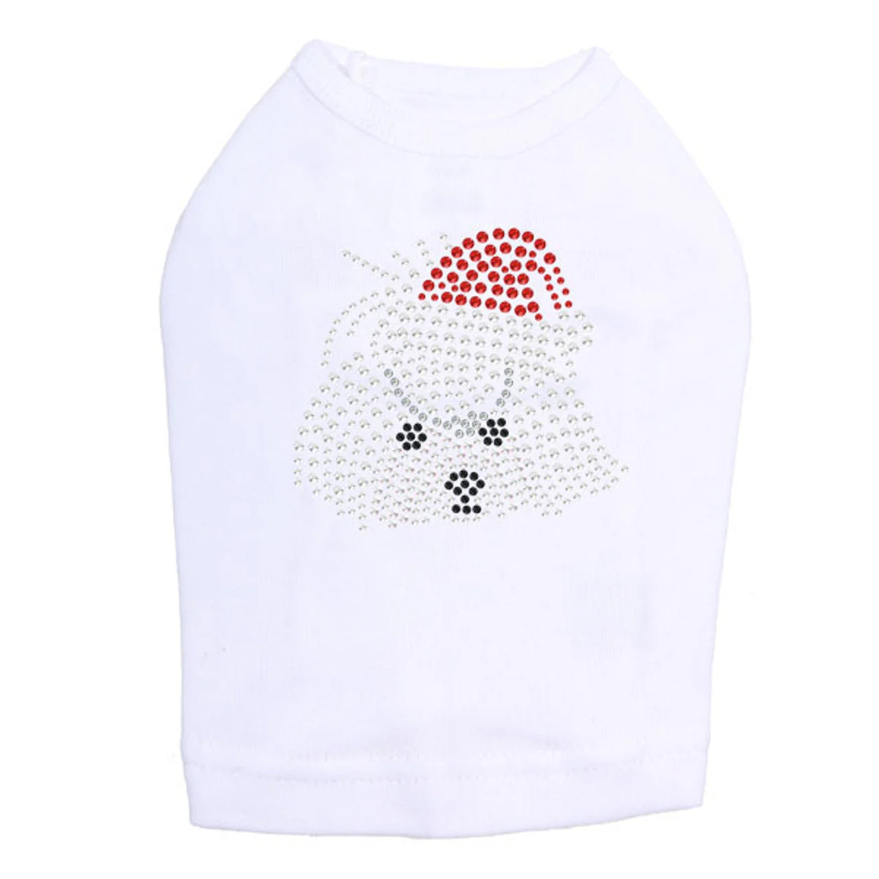 Maltese Face with Santa Hat - Dog Tank - Image 11