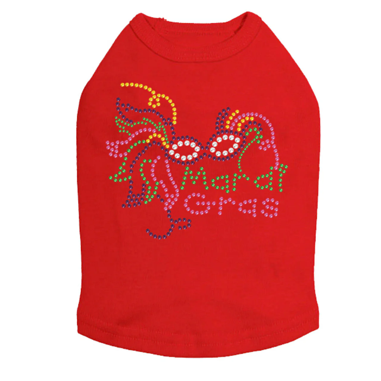 Mardi Gras Mask 5 - Dog Tank - Image 14