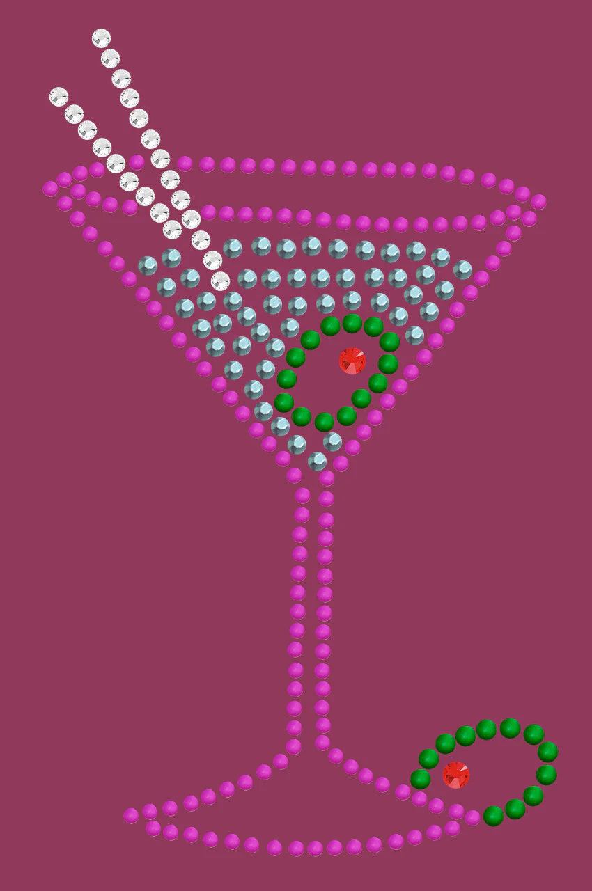 Martini (Fuchsia with Blue Rhinestones) - Bandanna - Image 14