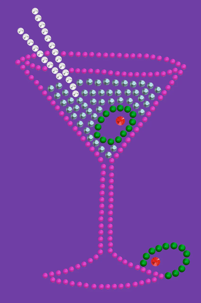 Martini (Fuchsia with Blue Rhinestones) - Bandanna - Image 15