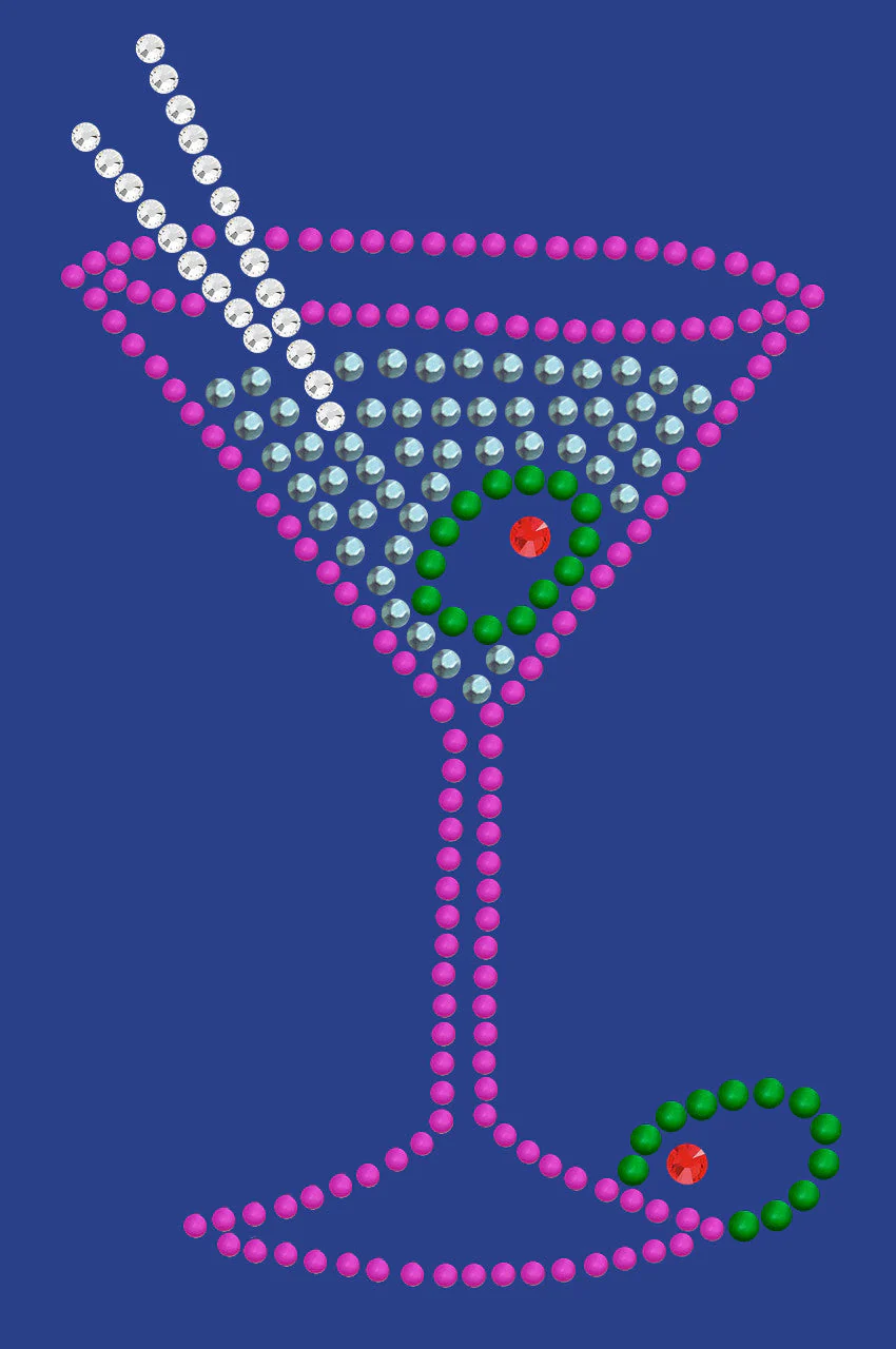 Martini (Fuchsia with Blue Rhinestones) - Bandanna - Image 16