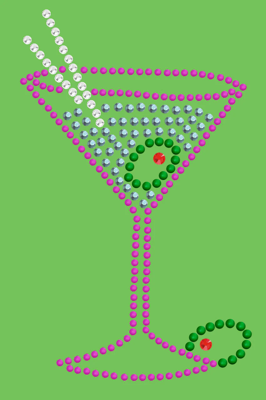 Martini (Fuchsia with Blue Rhinestones) - Bandanna - Image 6