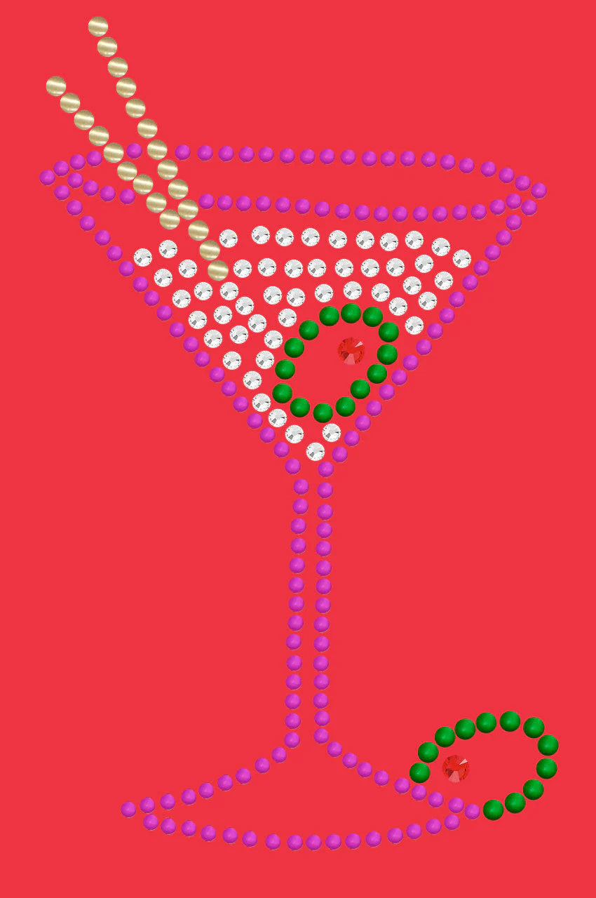 Martini (Fuchsia with Clear Rhinestones) - Bandanna - Image 10