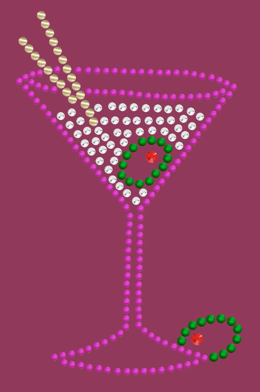 Martini (Fuchsia with Clear Rhinestones) - Bandanna - Image 14