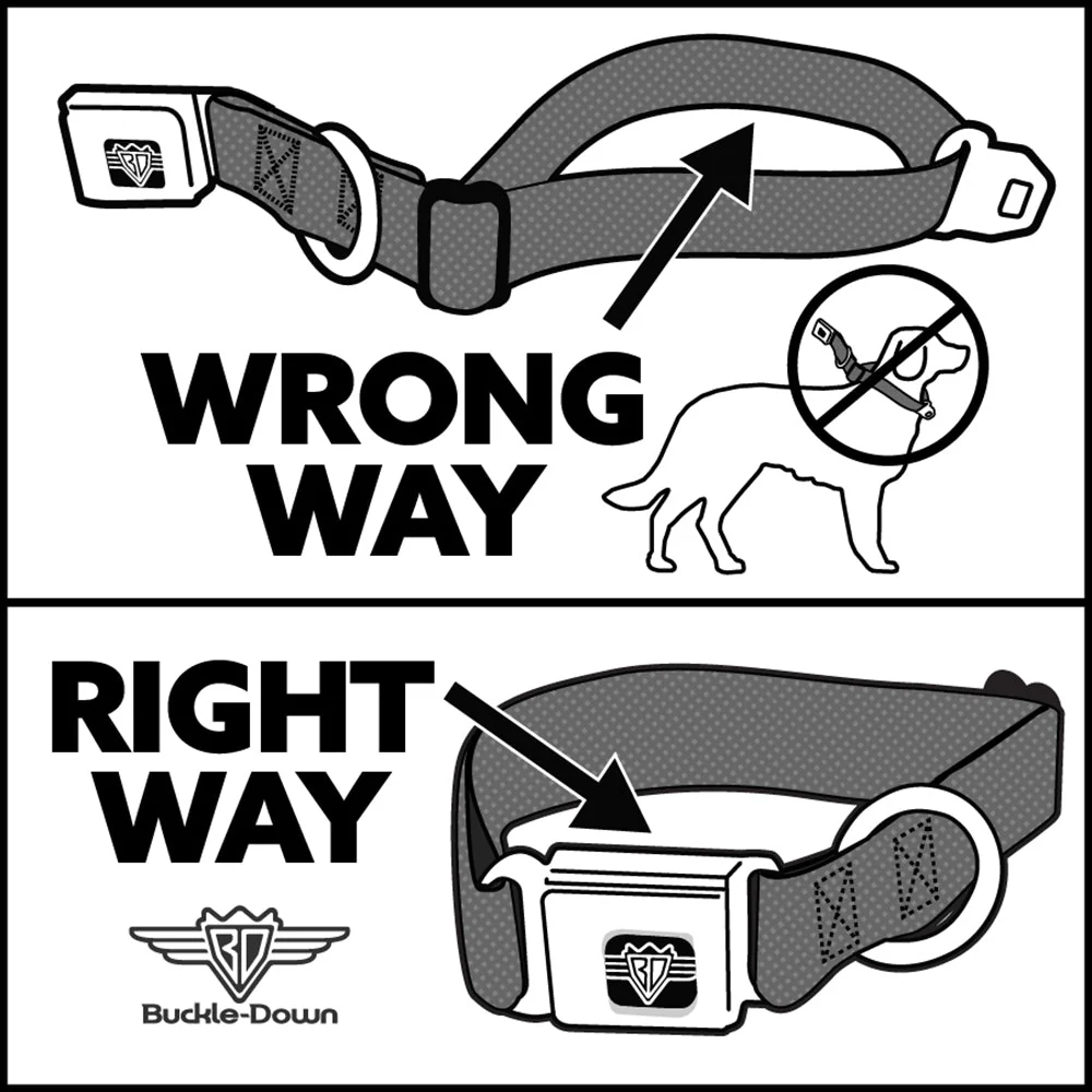 MARVEL AVENGERS Logo Full Color Black/Red/White Seatbelt Buckle Collar - IRON MAN w/Avengers Logo Cityscape - Image 11