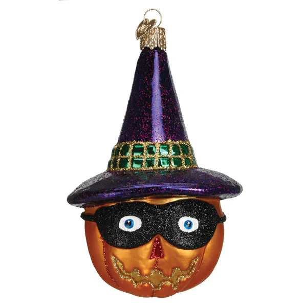 Masked Witch Jack Olantern Ornament - Image 3