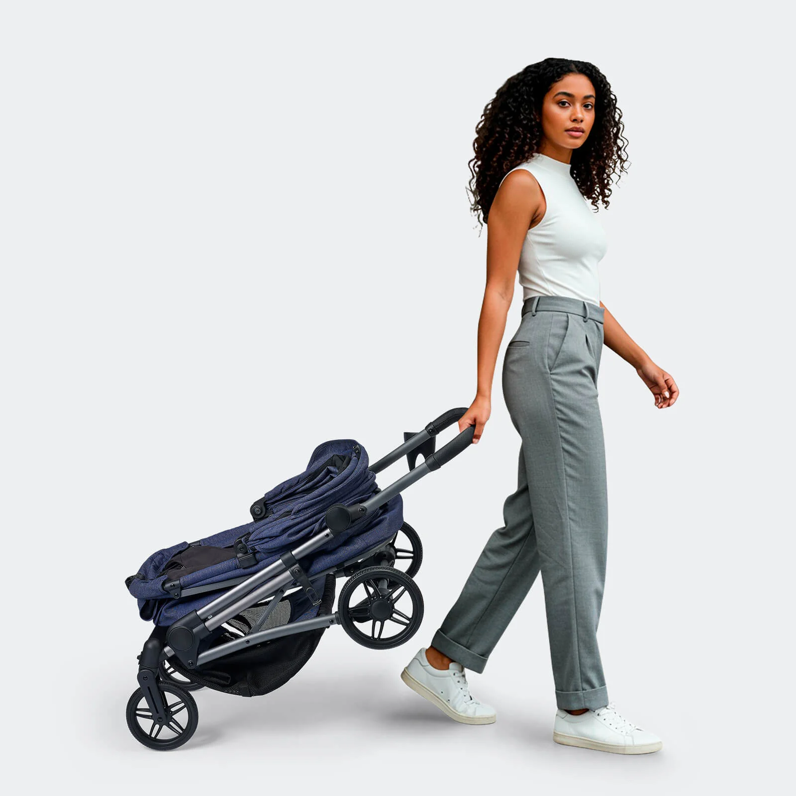 Maxi Deep Carriage Pet Stroller with Puncture-Free EVA-Rubber Wheels - Image 18