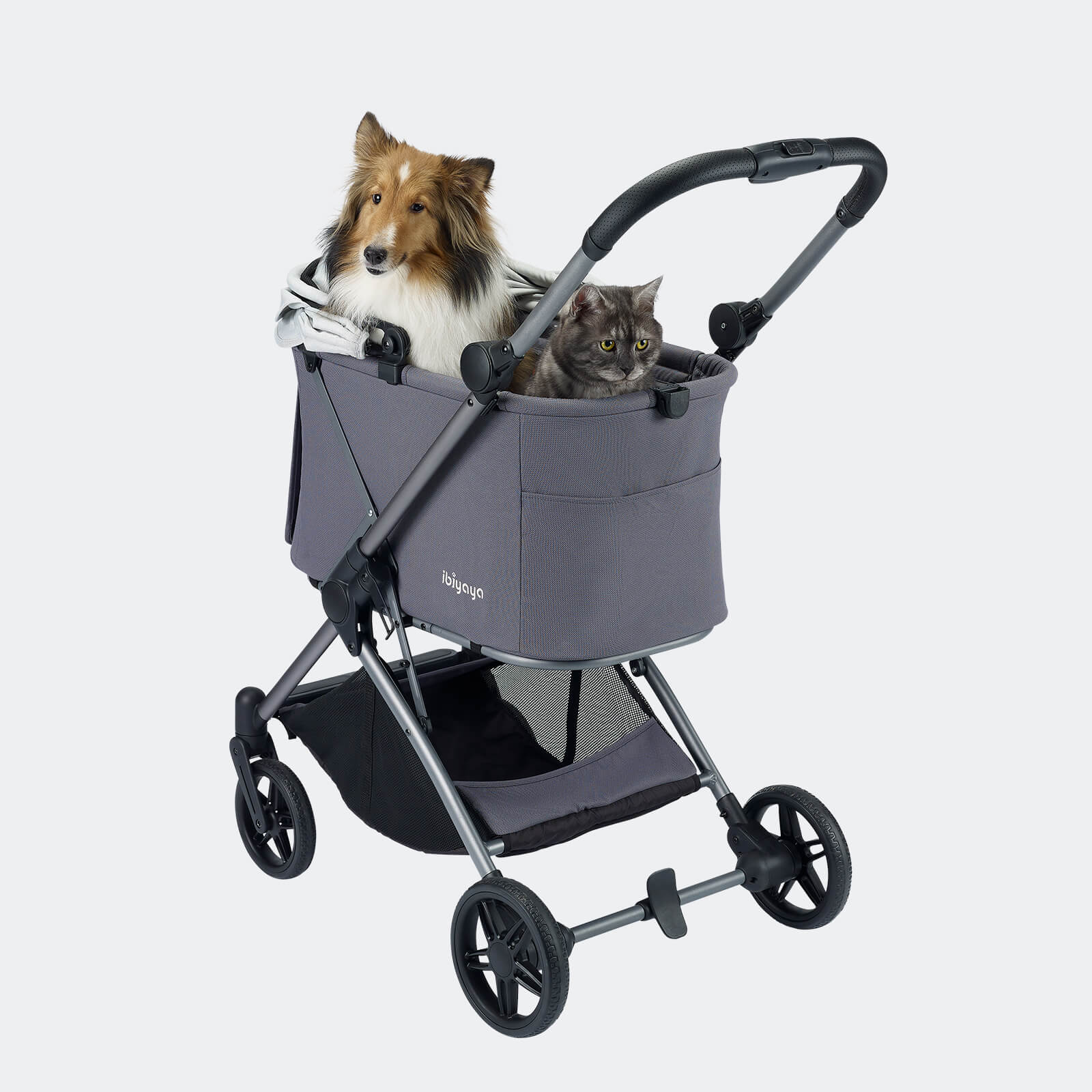 Maxi Deep Carriage Pet Stroller with Puncture-Free EVA-Rubber Wheels - Image 7