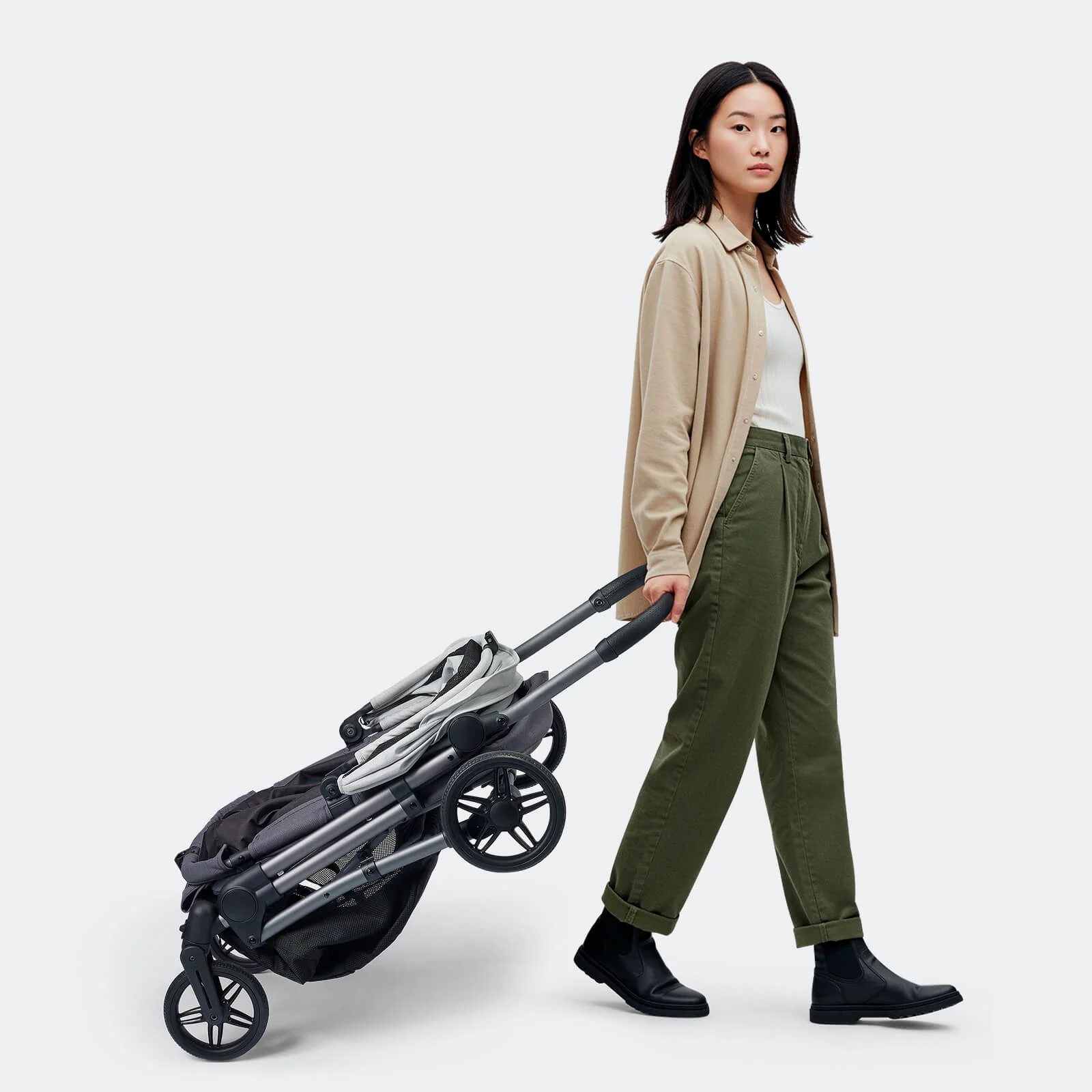 Maxi Deep Carriage Pet Stroller with Puncture-Free EVA-Rubber Wheels - Image 9