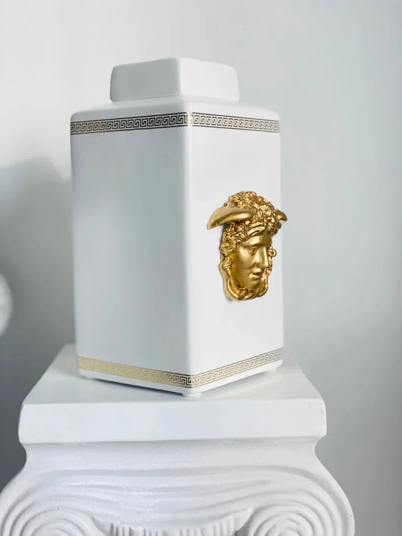Medusa Greek Luxury Ceramic Vase - Image 7