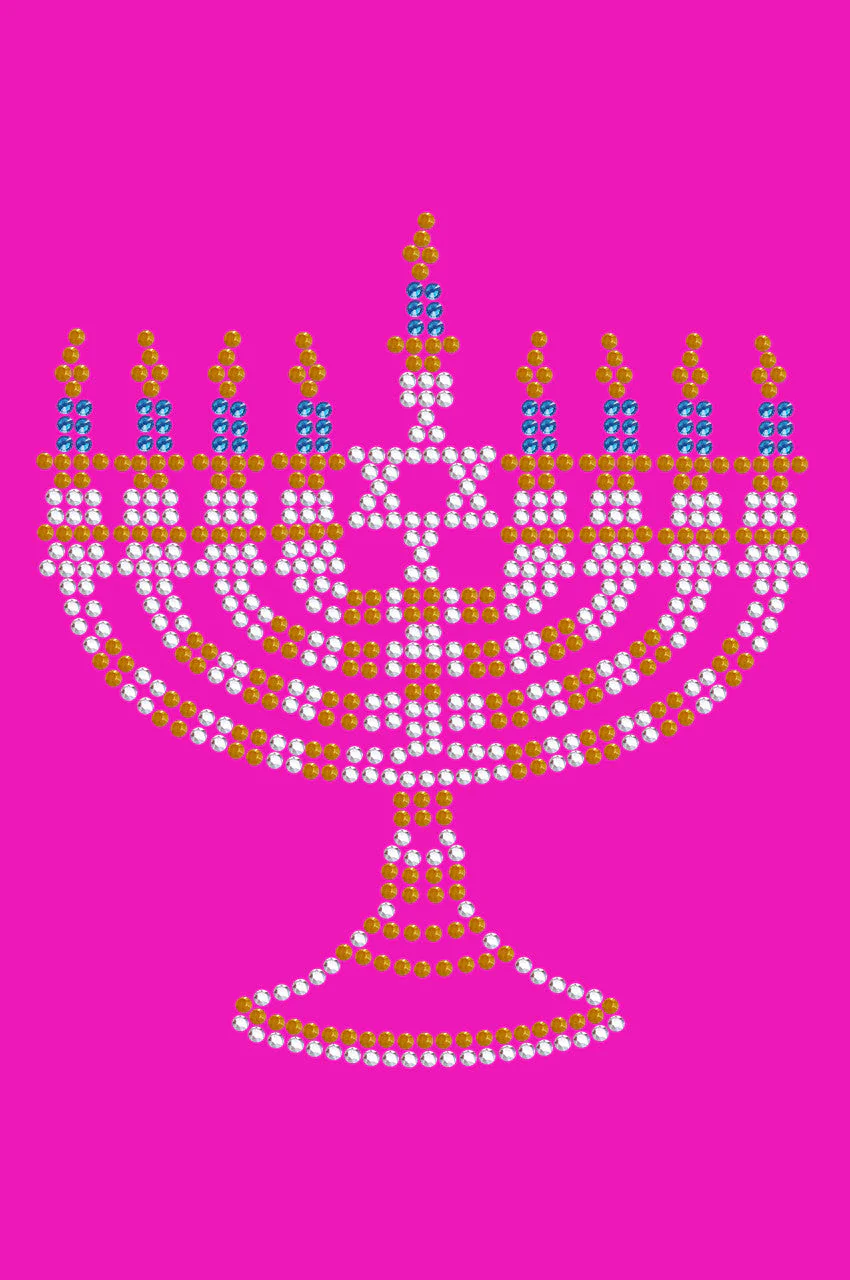 Menorah Blue & Gold (Small) - Bandanna - Image 17