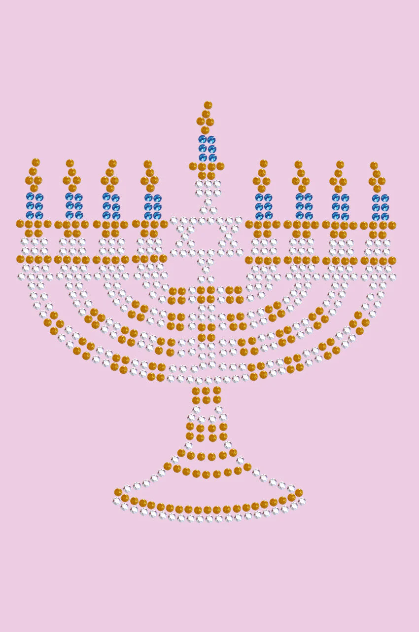 Menorah Blue & Gold (Small) - Bandanna - Image 5
