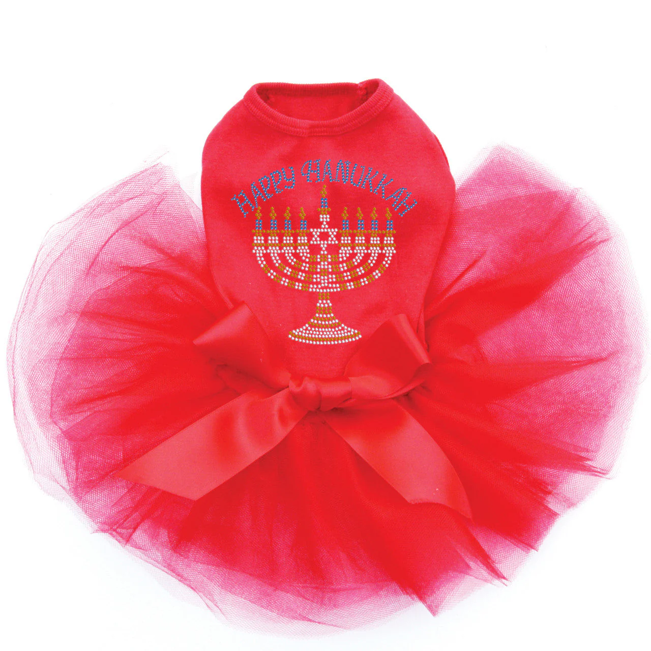 Menorah - Large (Blue, Silver, & Gold) - Custom Tutu - Image 3