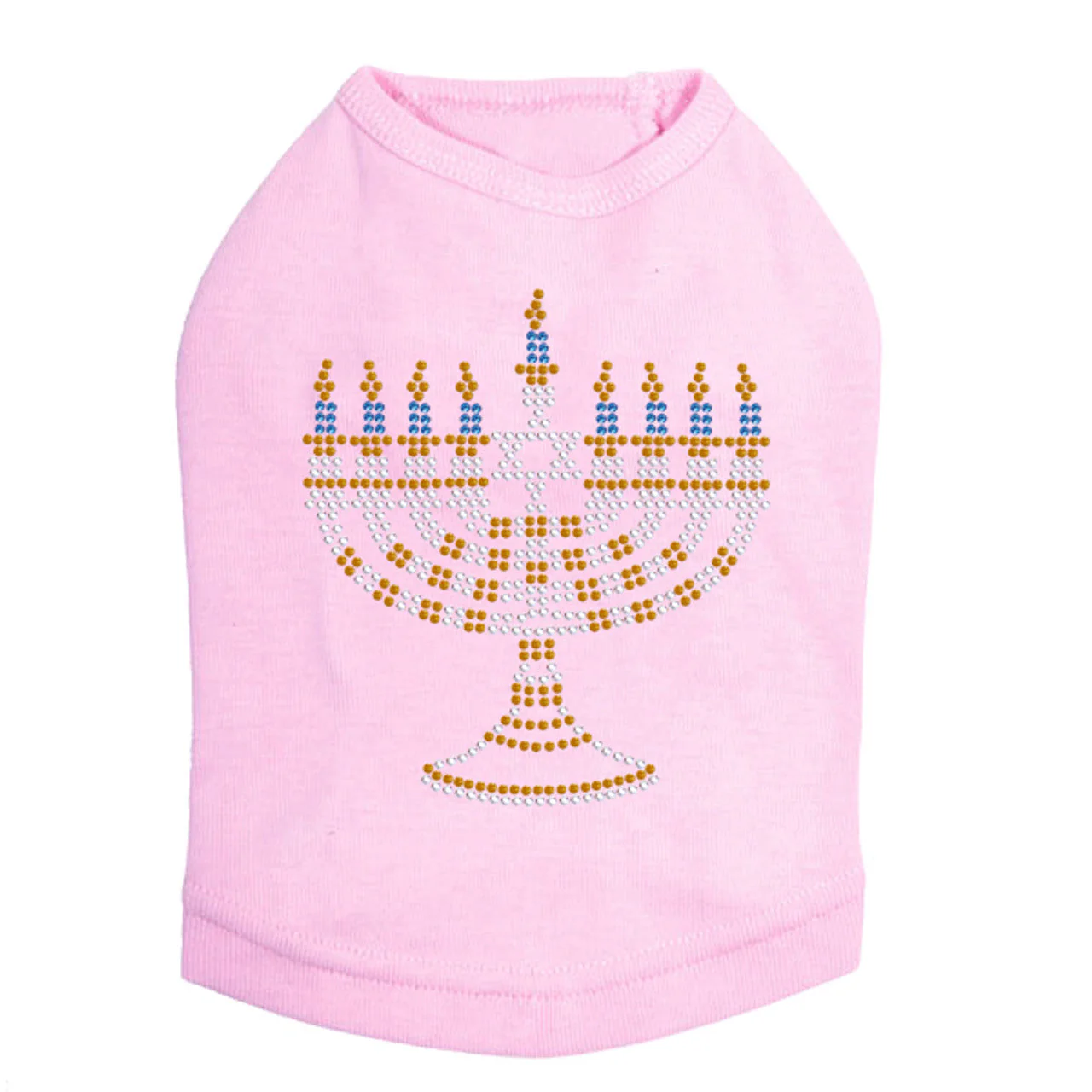 Menorah - Small (Blue, Silver, & Gold) - Dog Tank - Image 6
