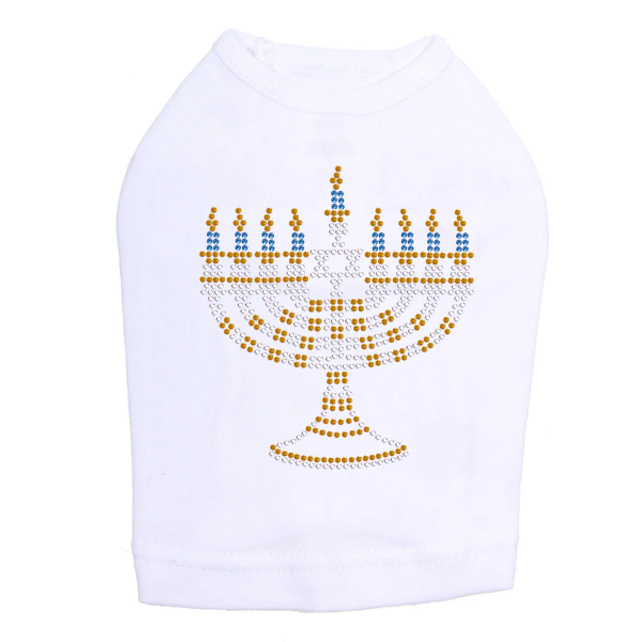Menorah - Small (Blue, Silver, & Gold) - Dog Tank - Image 9